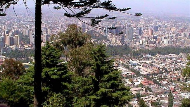 Santiago de Chile vom Cerro San Cristóbal
